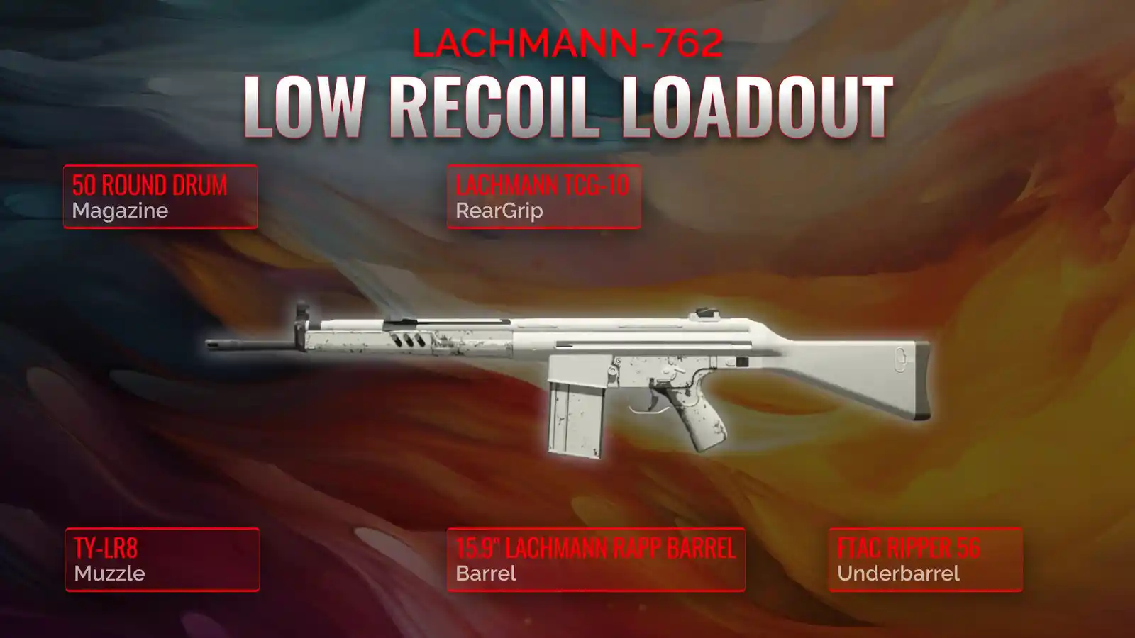 Ace the Battlefield: The Premier Guide to Lachmann-762's Low Recoil Loadout